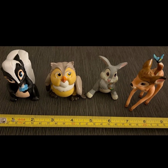 Disney Other - Vintage Disney Bambi plastic figurines, Bambi Flower Thumper Owl